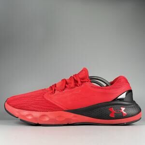 Under Armour Charged Vantage Men’s 12 Red Black Running Shoes Athletic Sneakers